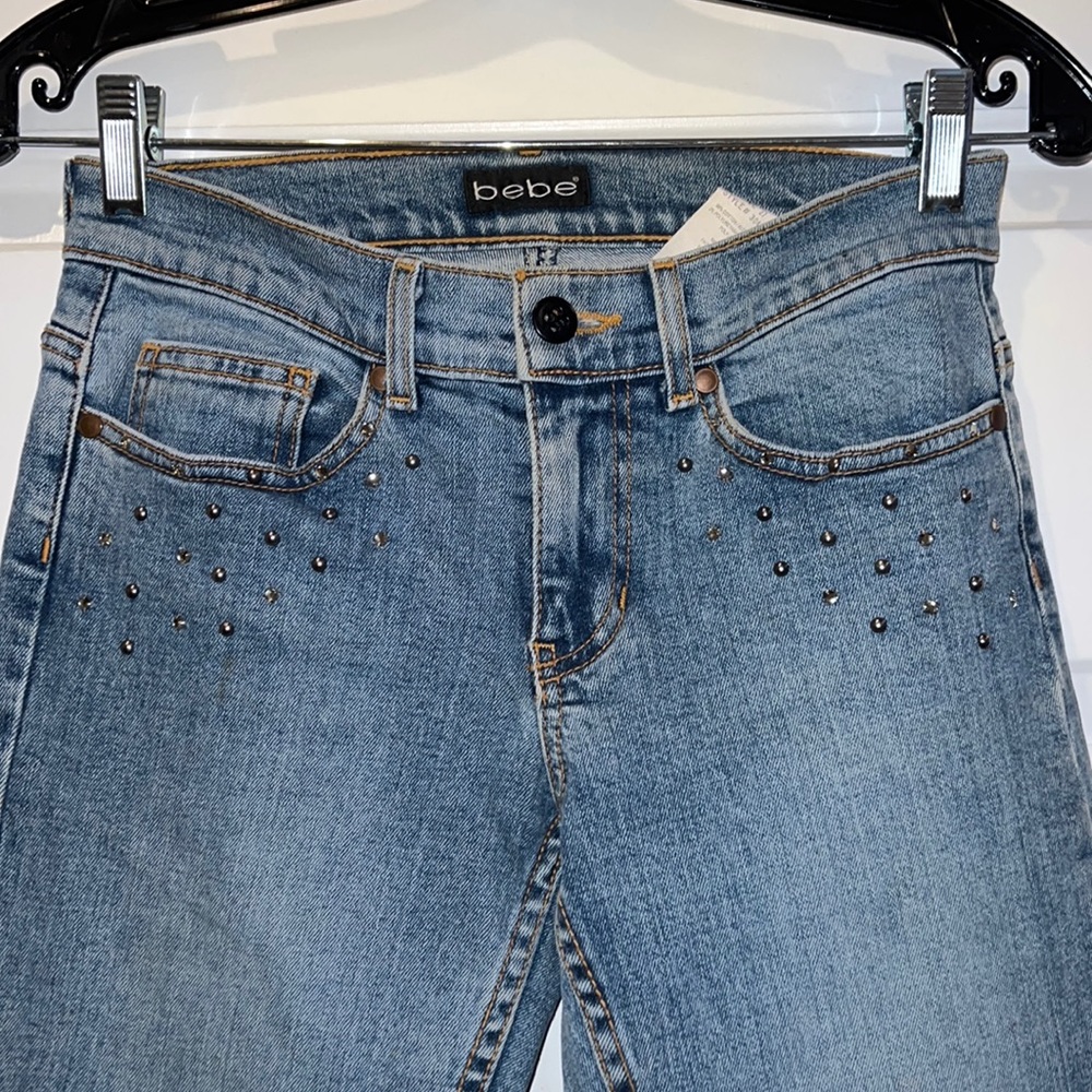 BEBE Rhinestone Jeans - Picture 2 of 13